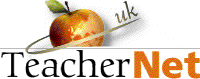 The logo of TeacherNet UK - a project to revitalise CPD for teachers using the online community and the internet from 1998