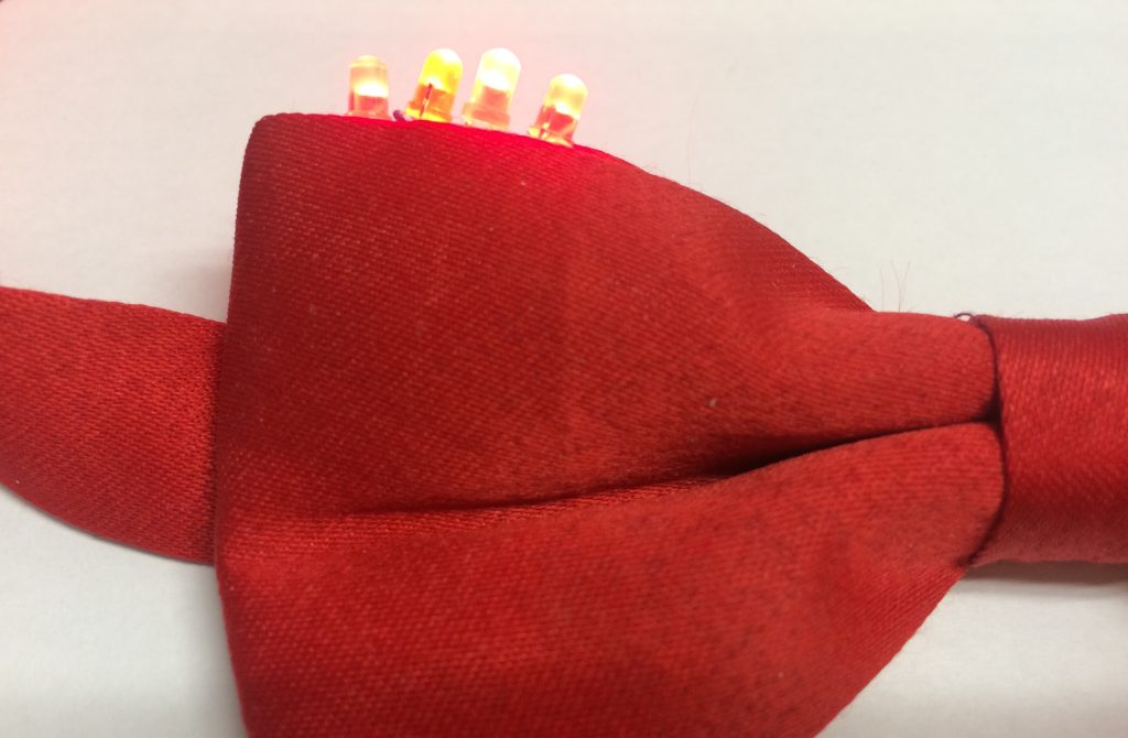 Bow tie with LED lights
