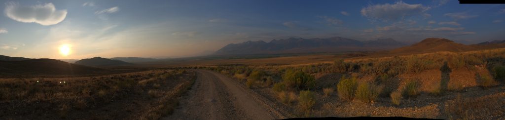 Lost River mountain range sunset